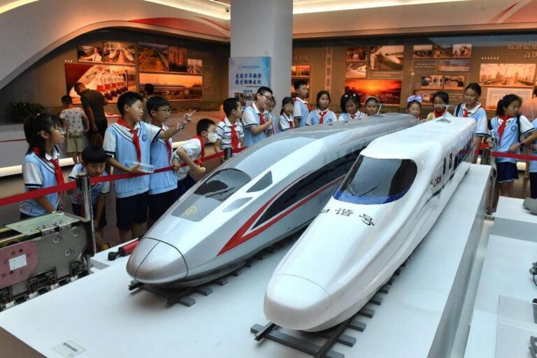 High-speed rail showcasing China's rapid modernization