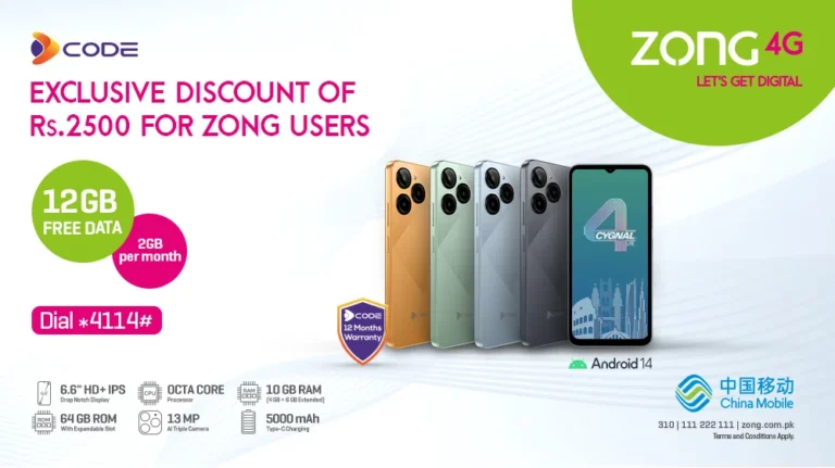 Zong Partners with DCode to Launch Affordable 4G Device-Data Bundle for Enhanced Connectivity