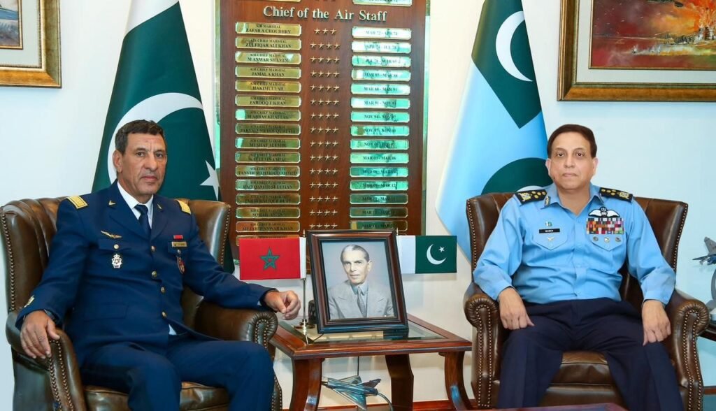 Royal Moroccan Air Force Inspector Major General Mohammed Gadih Visits Pakistan, Discusses Military Cooperation