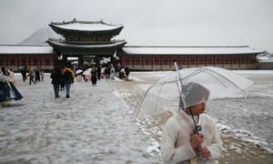 South Korea Record Snowfall in Seoul in November Disrupts