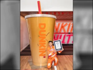 World Record Set for Largest Iced Latte Made in 11-Foot Cup