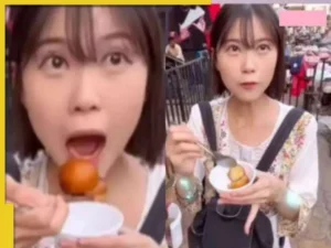 Viral Reaction of a Korean Woman Trying Gulab Jamun