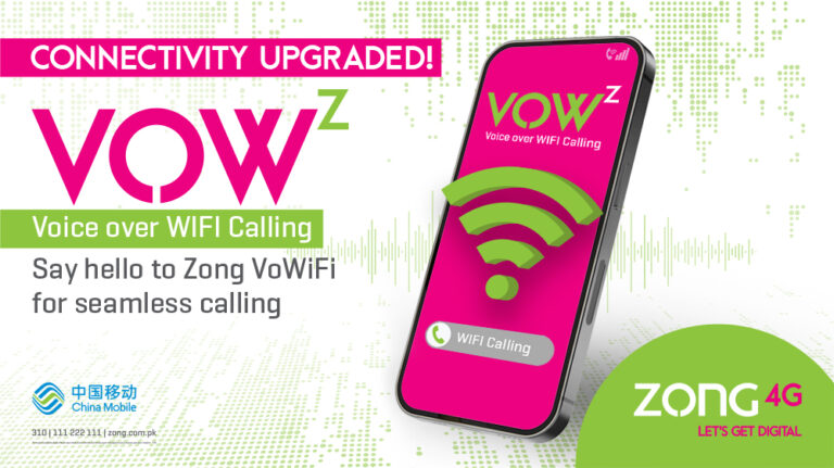 Zong 4G Introduces VoWiFi Service