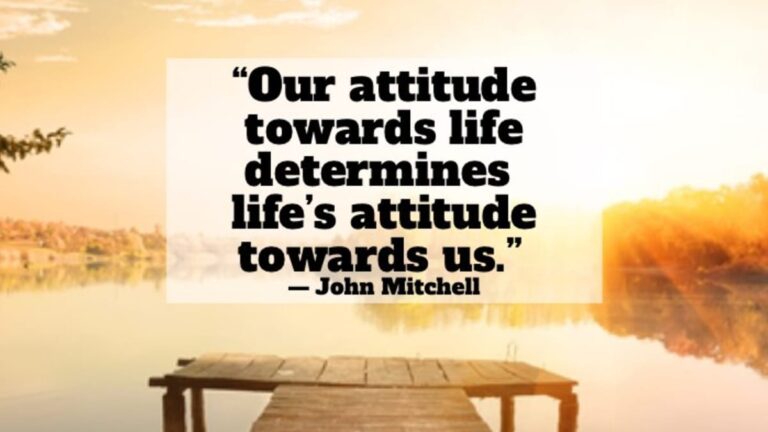 Attitude exposes the one’s identity