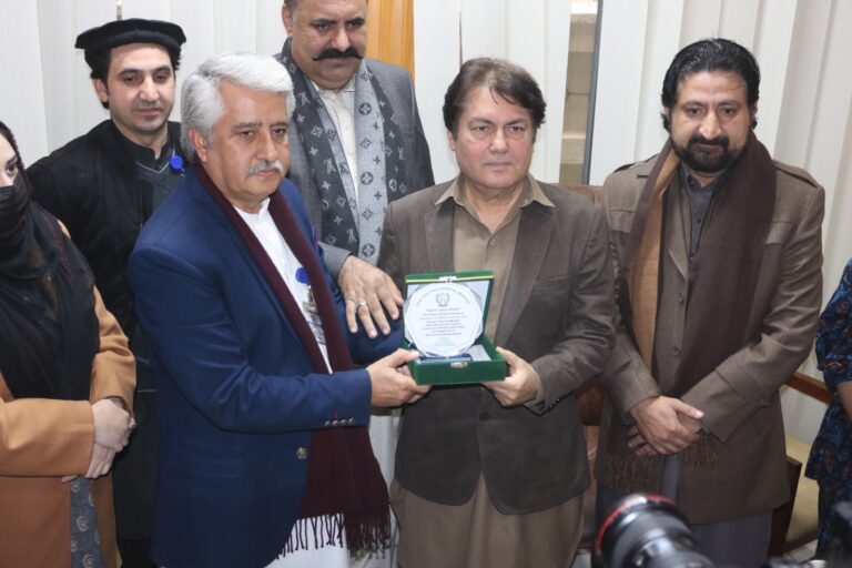 CM Advisor Barrister Saif Highlights Health Sector Development During DHQ Mardan Visit