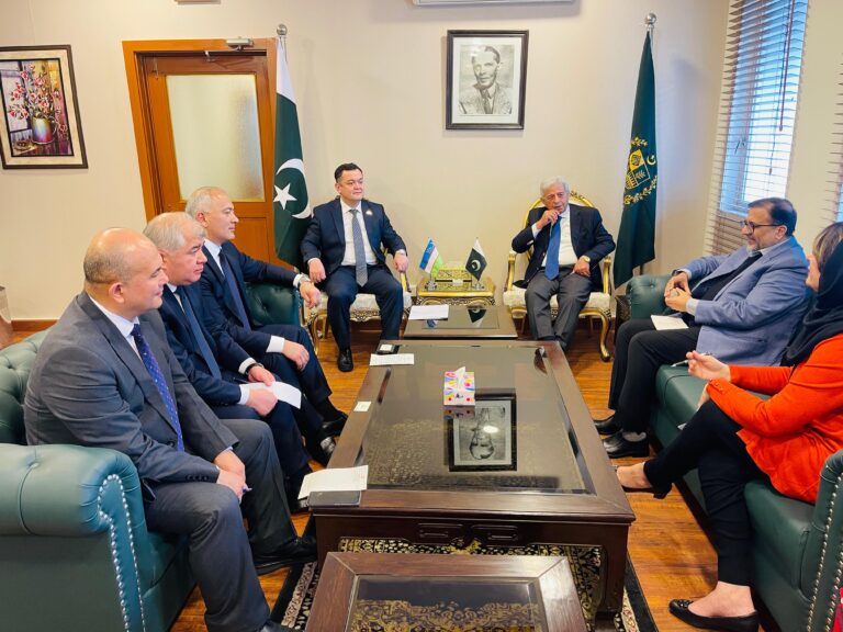 Federal Minister Rana Tanveer Hussain Meets Uzbekistan’s