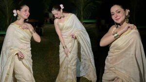 Hania Amir Captivates Fans in a Banarasi Saree