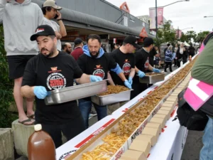 World's Largest Kebab and French Fries Serving