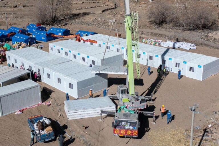 Earthquake relief record in Dingri county