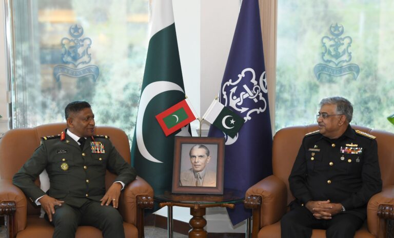 Maldives Chief of Defence Force Meets Pakistan Navy