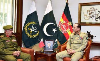 COAS, Bahrain commander meet to boost defence cooperation