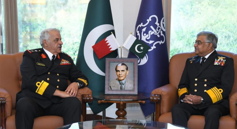 Bahrain naval commander meets Naval Chief to discuss maritime cooperation