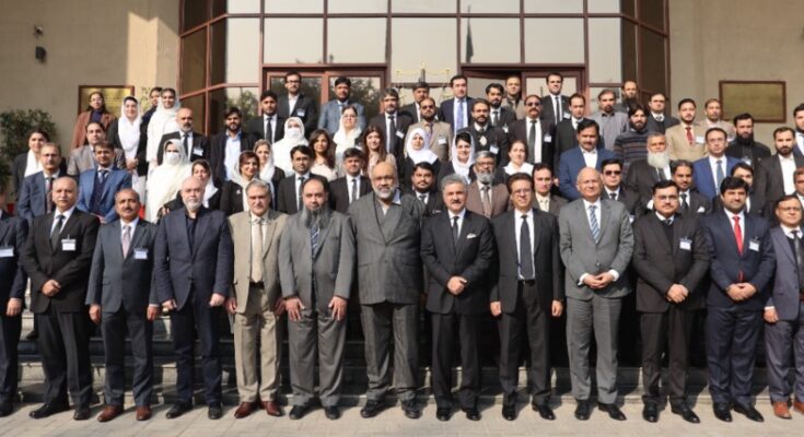 Judicial leaders meet in Islamabad to discuss Unified E-Court reforms.