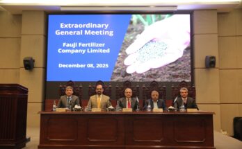 Fauji Fertilizer Company shareholders attend Extraordinary General Meeting in December 2025.