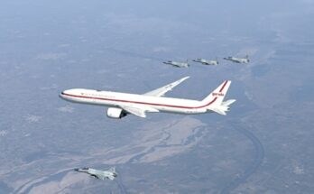 PAF provides ceremonial air escort to Indonesian president on arrival in Pakistan