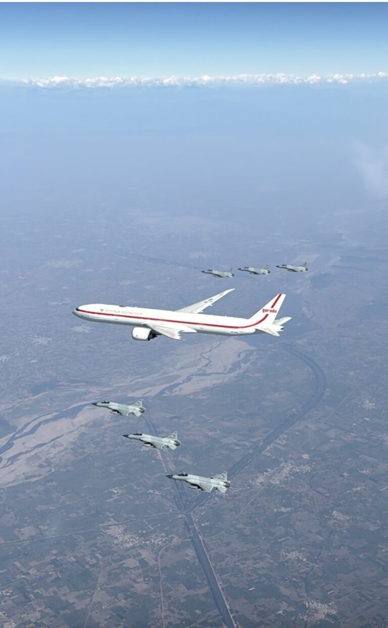 PAF provides ceremonial air escort to Indonesian president on arrival in Pakistan