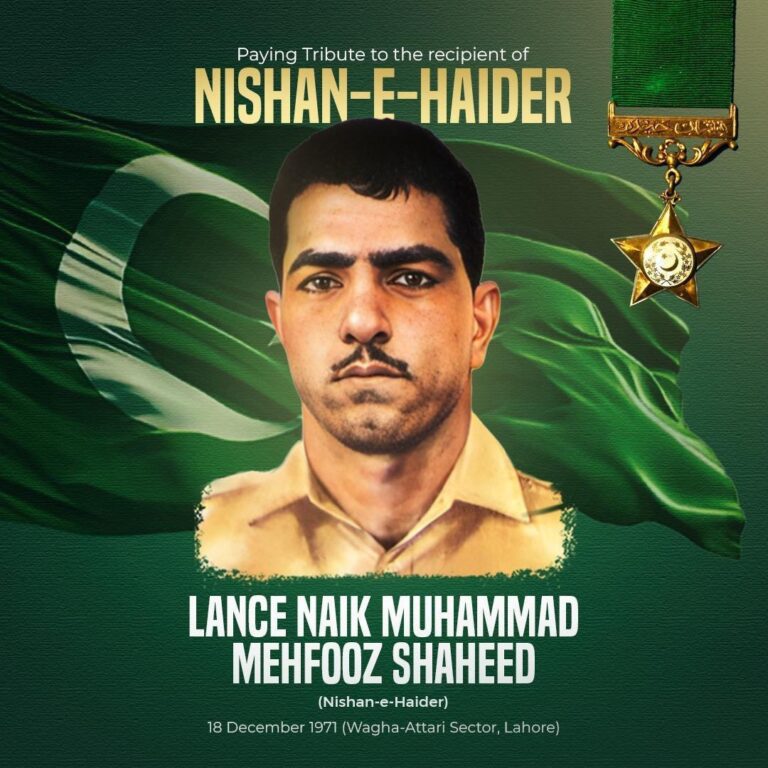 Pakistan Armed Forces Honor Legendary Hero Lance Naik Muhammad Mehfooz Shaheed on Martyrdom Anniversary