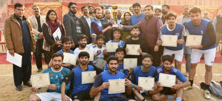 Interfaculty Boys Football Championship at PMAS-AAUR ends with UIMS defeating UIIT on penalties Three-Day Interfaculty Boys Football Championship Concludes at PMAS-AAUR