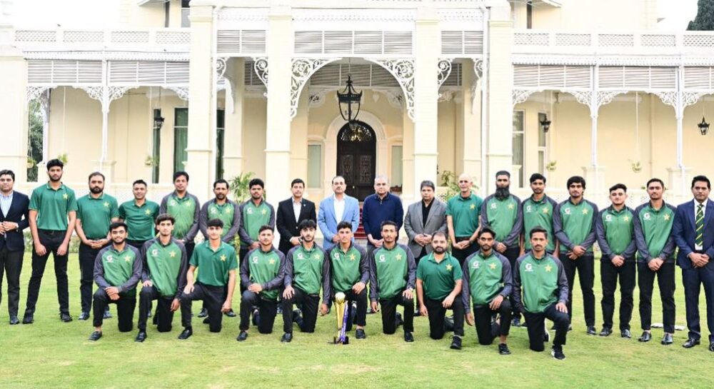 Field Marshal Syed Asim Munir meets Pakistan Under-19 cricket team at GHQ