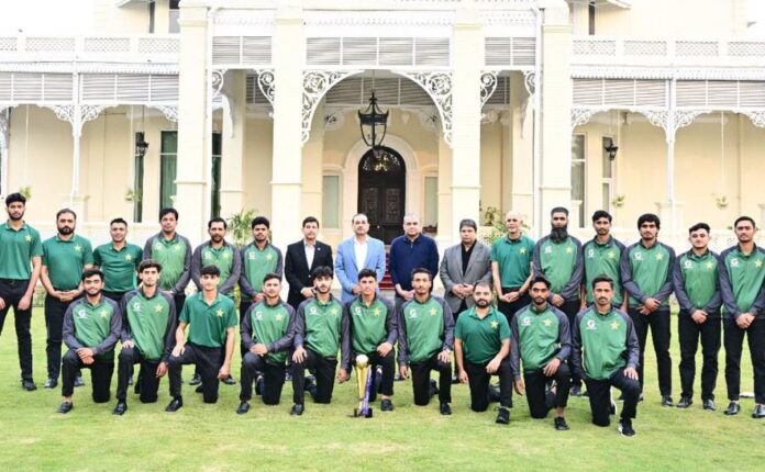Field Marshal Syed Asim Munir meets Pakistan Under-19 cricket team at GHQ