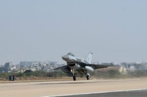 Pakistan Air Force F-16 Block-52 aircraft arriving in Saudi Arabia for Exercise Spears of Victory-2026