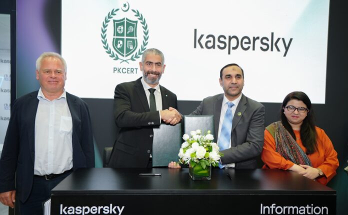 PKCERT and Kaspersky representatives formalise a partnership to improve Pakistan’s cyber defence framework.