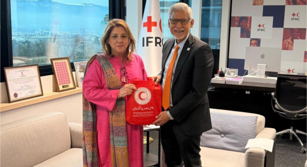 PRCS Chairperson Farzhana Naek meets IFRC and ICRC leadership during her official visit to Geneva.