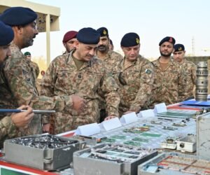 COAS and CDF Field Marshal Asim Munir reviews multi-domain preparedness during his visit to Bahawalpur Garrison.