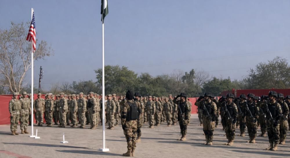 Pakistan and US troops conduct counter-terrorism training during Inspired Gambit–2026 at the National Counter Terrorism Centre in Pabbi.