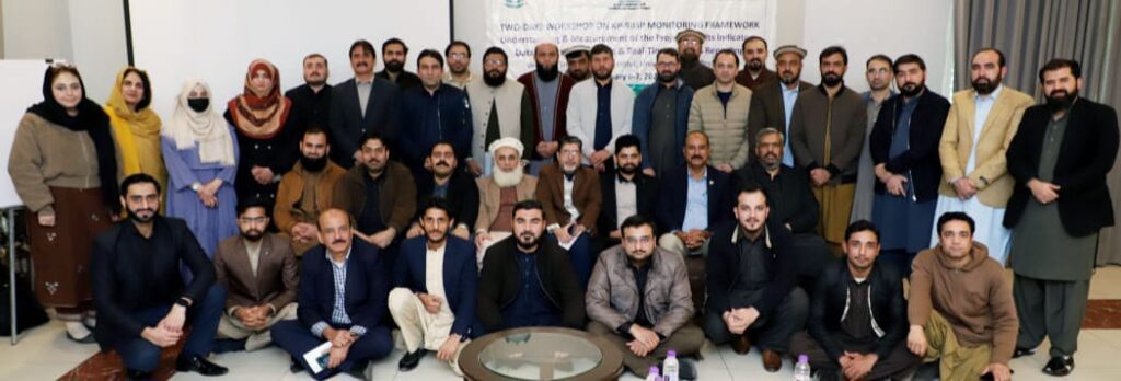 KP-RIISP monitoring framework workshop attended by project officials in Khyber Pakhtunkhwa