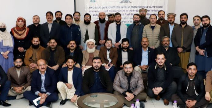 KP-RIISP monitoring framework workshop attended by project officials in Khyber Pakhtunkhwa