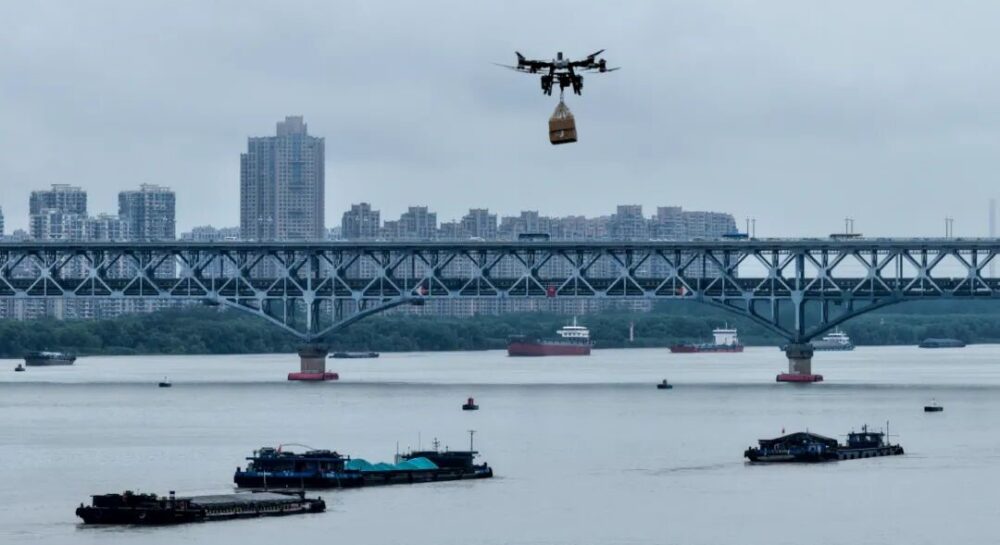 Revolutionizing river life: drone delivery brings convenience to Yangtze crews