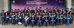 Chief of Naval Staff Admiral Naveed Ashraf confers degrees at Bahria University 28th convocation in Islamabad.
