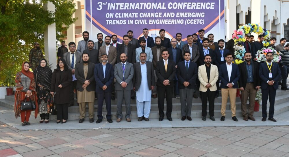 Delegates attend climate resilience conference at GIKI focusing on sustainable civil engineering and water research.