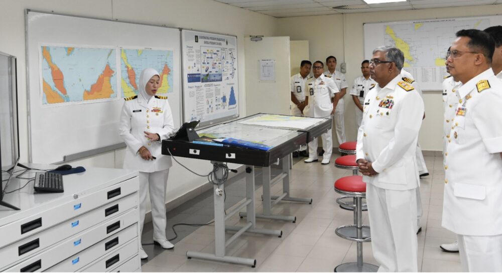Pakistan Navy chief during an official visit to Malaysia for talks on regional maritime security.