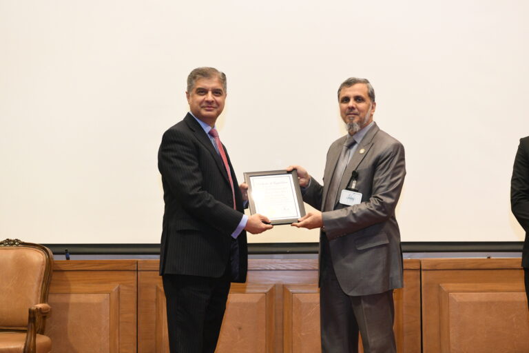 Officials from PNRA present a certificate of appreciation to Islamabad Diagnostic Center for radiation safety compliance.