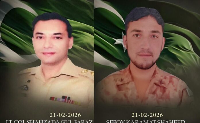 Pakistan Army convoy in Bannu after suicide bombing that killed two soldiers, according to ISPR.