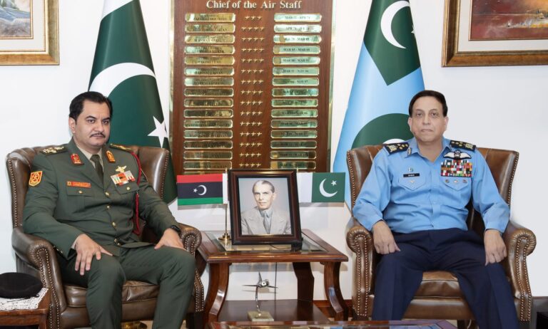 Libyan armed forces deputy chief meets Pakistan air chief in Islamabad