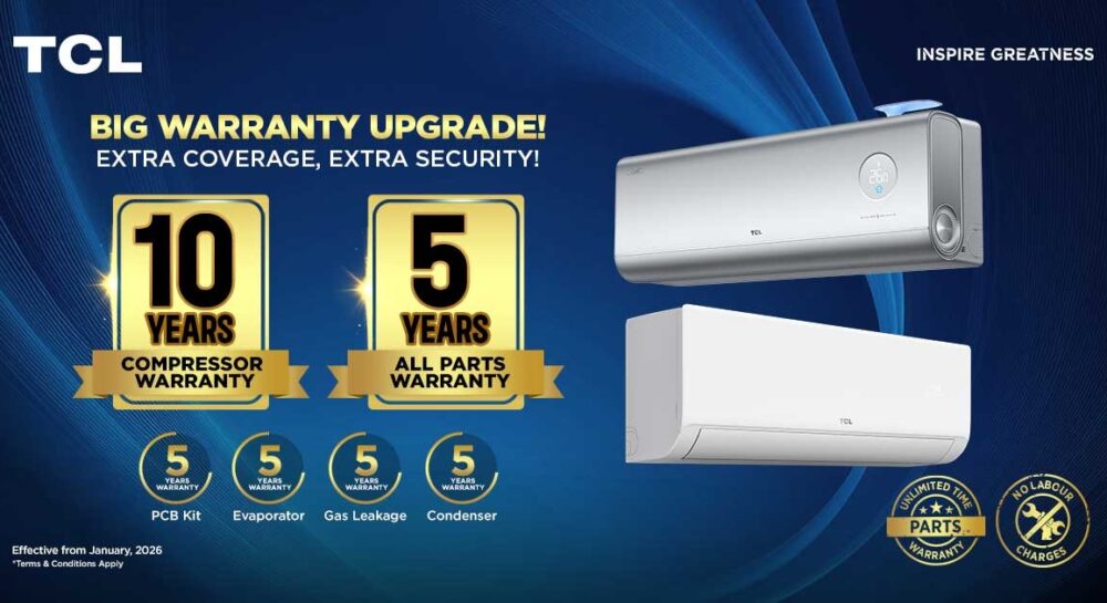 TCL Brings Industry-Leading Warranty: 10-Year Compressor and 5-Year All-Parts Coverage for Acs