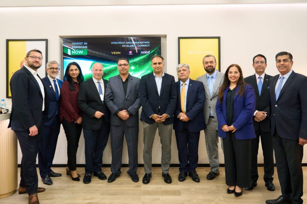VEON and Nutshell Group officials sign MoU launching THE GLOBAL CONNECT platform in Dubai.