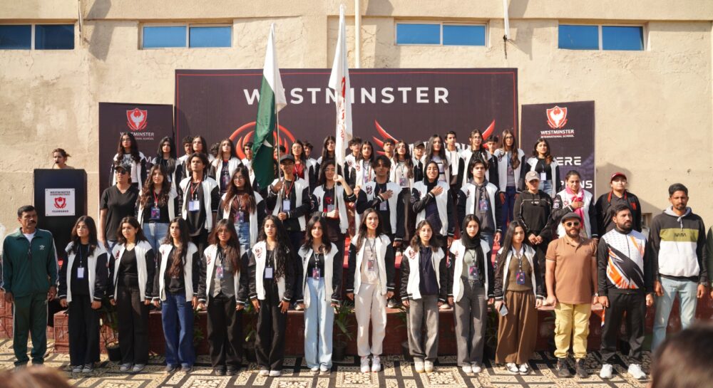 Students compete during Phoenix Fest and Mavericks 2026 at Westminster International School Bahria Campus.