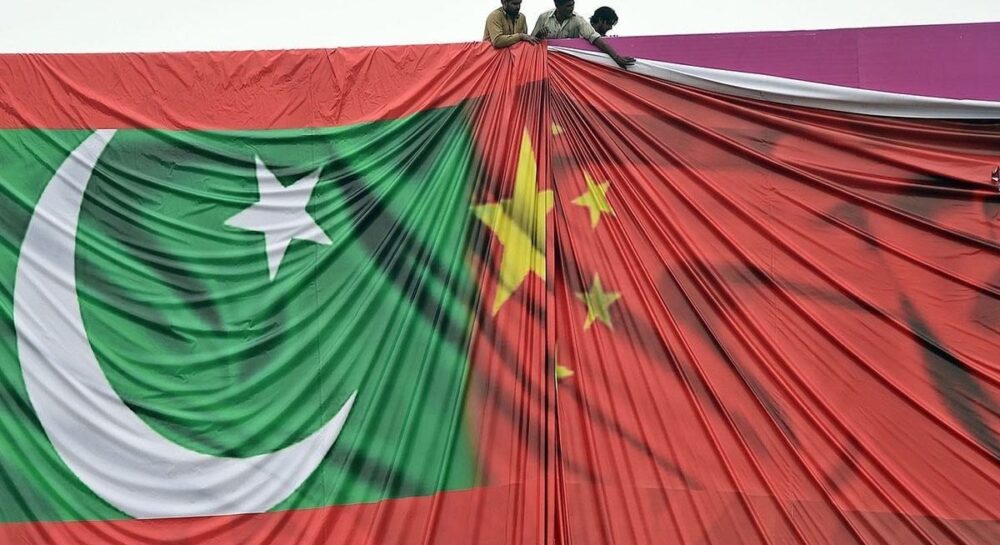 Pak-China flags displayed to mark 75 years of diplomatic relationship