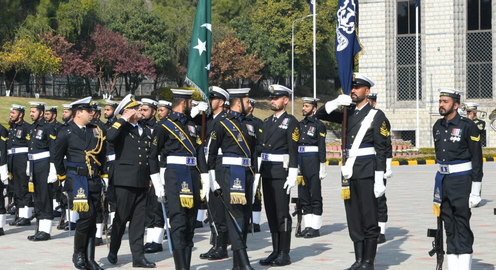 Pakistan and Azerbaijan naval chiefs hold talks on maritime cooperation at Naval Headquarters in Islamabad.