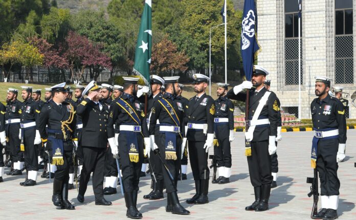 Pakistan and Azerbaijan naval chiefs hold talks on maritime cooperation at Naval Headquarters in Islamabad.