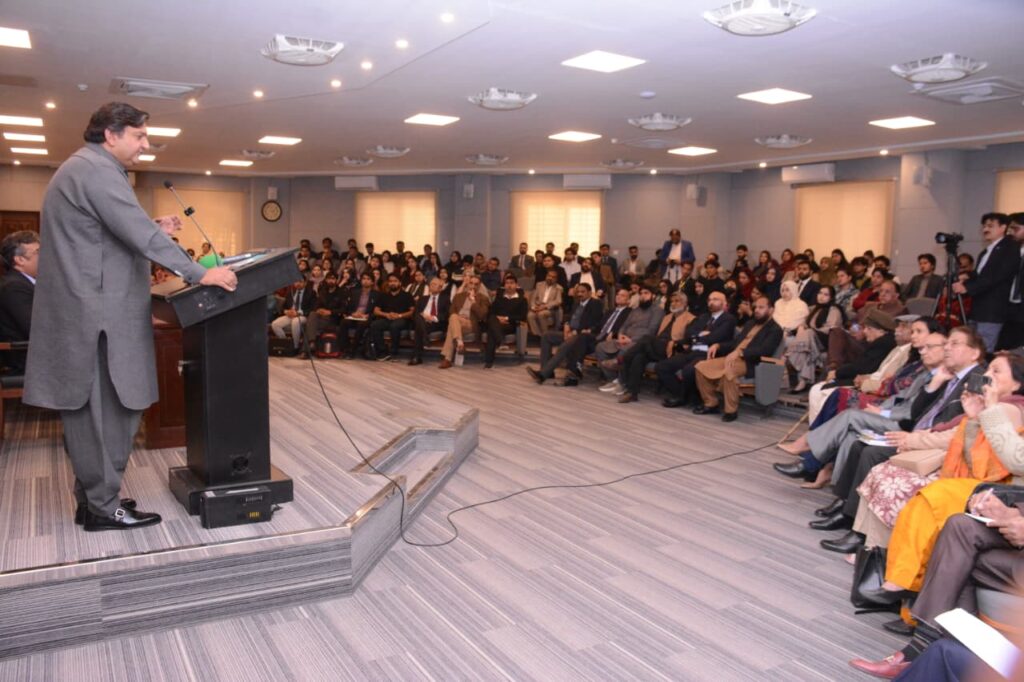 Guests attend the NIPP Public Policy and Book Festival 2026 at the National School of Public Policy in Lahore.