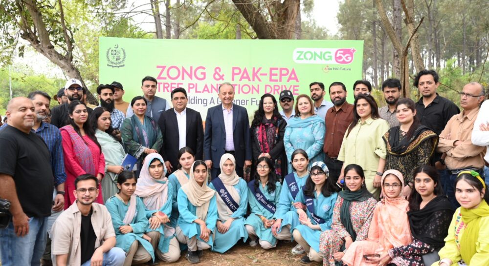 Zong launches tree plantation drive in Islamabad to support environmental sustainability