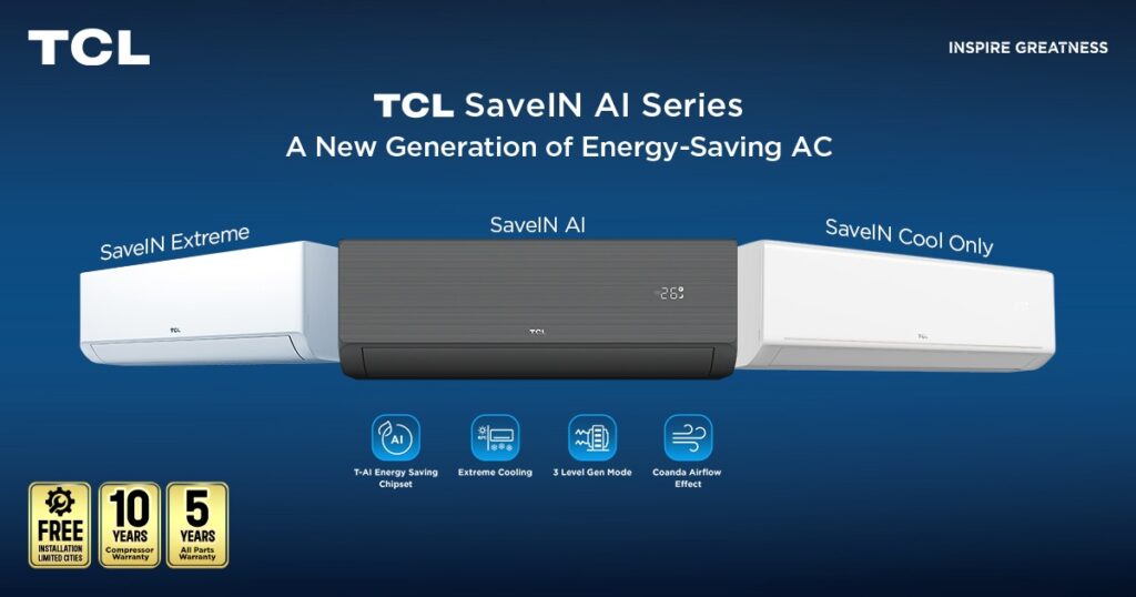 TCL introduces SaveIN Series air conditioners in Pakistan with focus on energy efficiency