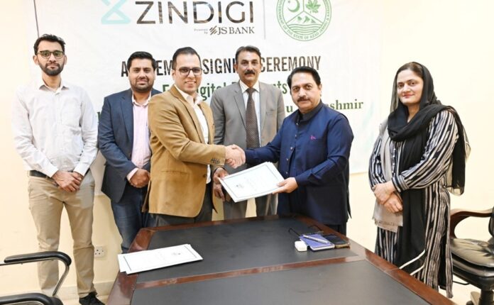 AJK government signs agreement with Zindigi to digitise water bill payments