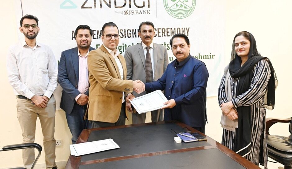 AJK government signs agreement with Zindigi to digitise water bill payments