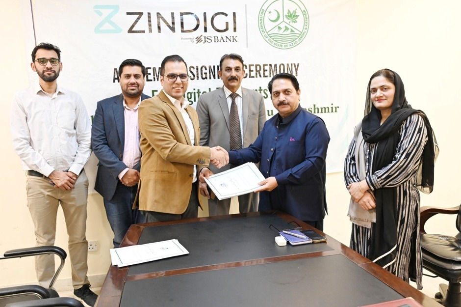 AJK government signs agreement with Zindigi to digitise water bill payments